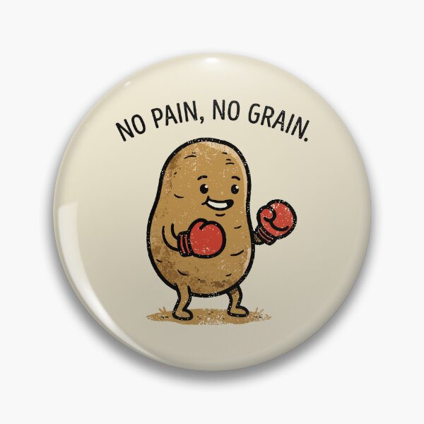 Item preview, No Pain No Grain Funny Potato Boxer Gym Pun designed and sold by Amir Faysal.