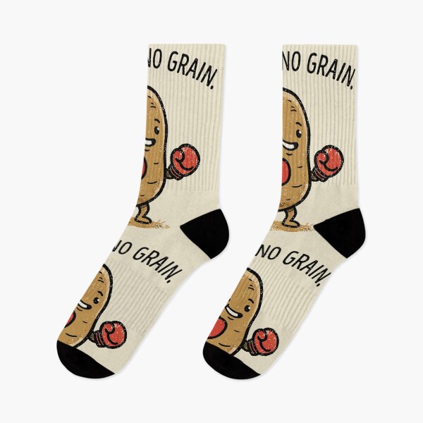 Item preview, No Pain No Grain Funny Potato Boxer Gym Pun designed and sold by Amir Faysal.