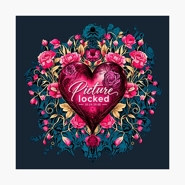 Item preview, Picture Locked – Floral Heart Design for Video Editors & Post Production designed and sold by jkleditor.