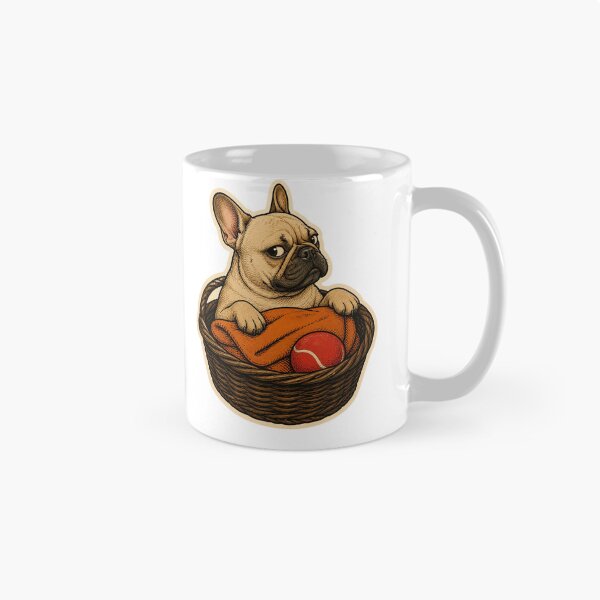 Item preview, Frenchie in the Dog Bed | Funny Dog designed and sold by Zyvora-merch.