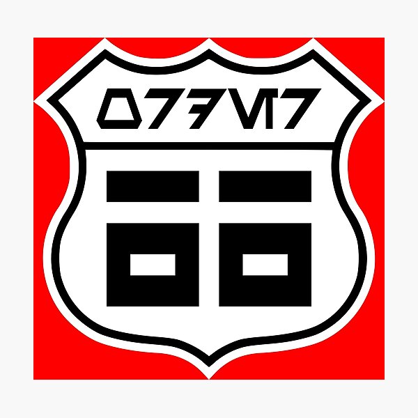 Item preview, Order 66 Sign in Aurebesh designed and sold by Karate Octopus.