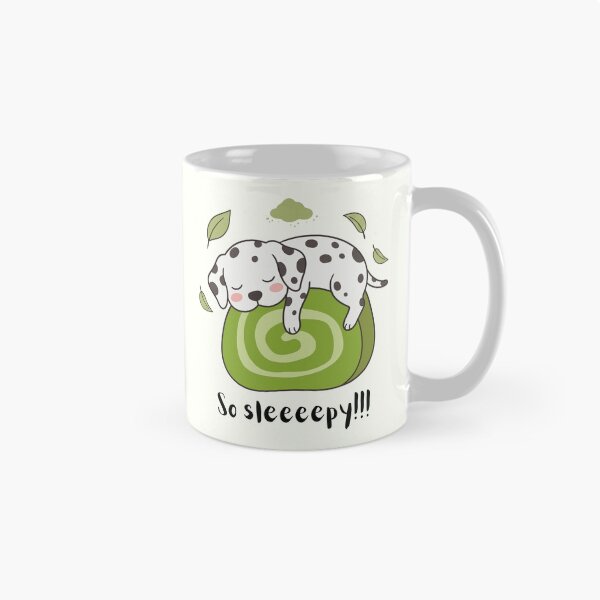 Item preview, So Sleeeepy Cute Dalmatian Puppy Napping Green Roll Cake designed and sold by Amir Faysal.