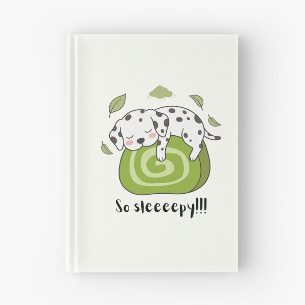 Item preview, So Sleeeepy Cute Dalmatian Puppy Napping Green Roll Cake designed and sold by Amir Faysal.
