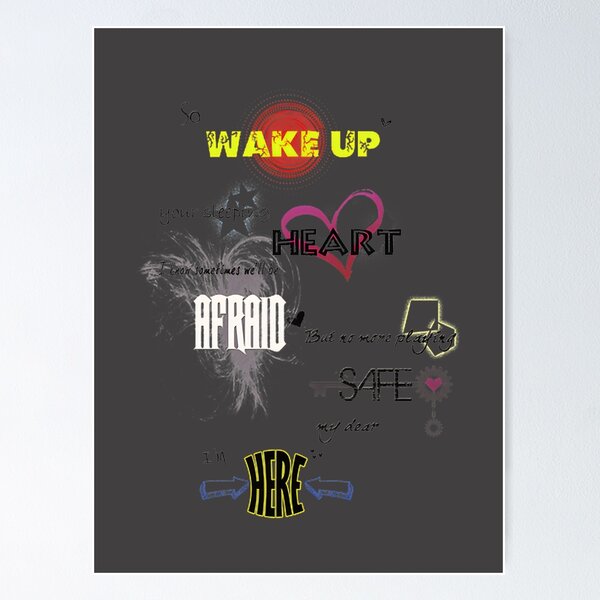 Item preview, Wake Up The Vamps Inspired Lyric Art Design designed and sold by WorkshopLogo.
