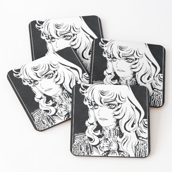 Item preview, OSCAR FRANCOIS De JARJAYES - The Rose of Versailles  (Black and White) designed and sold by FamousWeirdosRB.