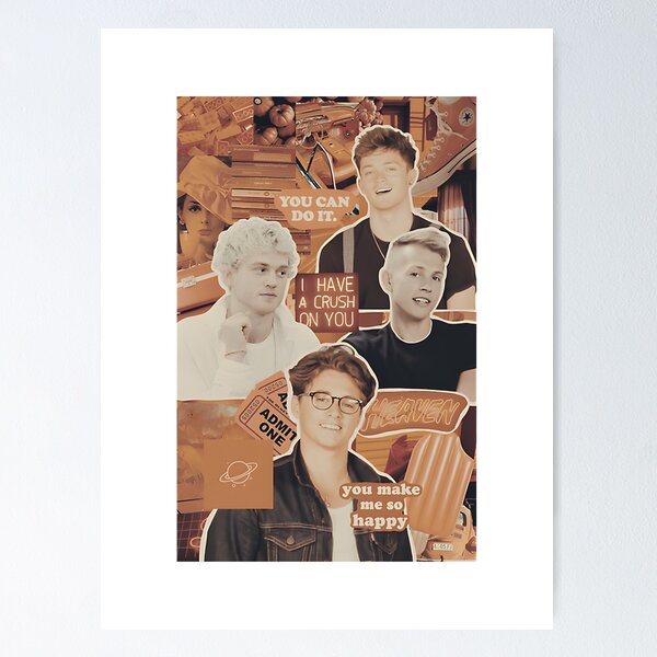 Item preview, The Vamps Band Collage Art Design for Music Lovers designed and sold by WorkshopLogo.