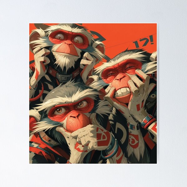 Item preview, Cyber Monkey Unit – Anime Sci-Fi Mecha Trio designed and sold by Xtention Co..