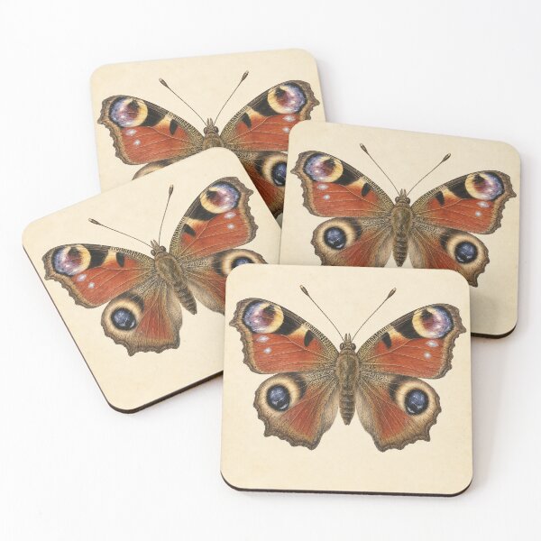 Item preview, Vintage Peacock Butterfly Wall Art – Victorian Entomology Illustration designed and sold by Paper-Pickle.