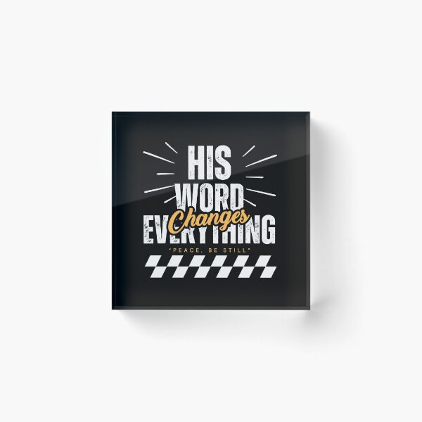 Item preview, His Voice Changes Everything - Jesus Christ Christianity Baptism Motivation Quote   - Graduation Gifts designed and sold by Doiemacreations.