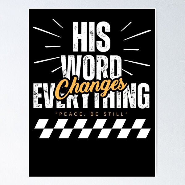 Item preview, His Voice Changes Everything - Jesus Christ Christianity Baptism Motivation Quote   - Graduation Gifts designed and sold by Doiemacreations.