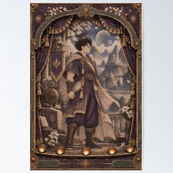 Item preview, Gohan Dragon Ball Ornate Theatrical Fantasy Anime Art designed and sold by OrionInkVault.