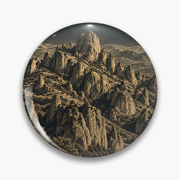 Item preview, Pinnacles National Park Vintage Travel Poster Gabilan Mountains (Digital Download) designed and sold by shopcanva.