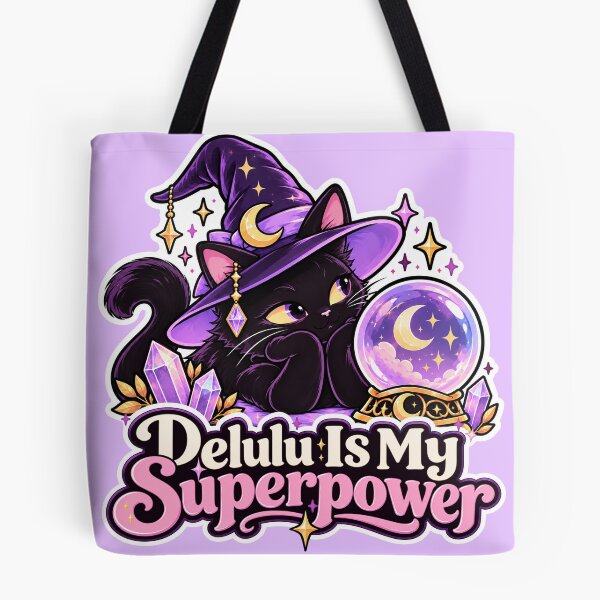 Item preview, Magic Cat - Delulu is my superpower  designed and sold by MartaOlgaKlara.