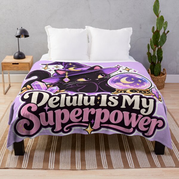 Item preview, Magic Cat - Delulu is my superpower designed and sold by MartaOlgaKlara.