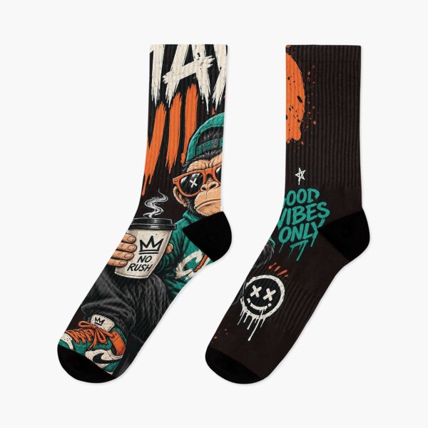 Item preview, Stay Wild Chill Monkey – Graffiti Streetwear designed and sold by DemanDFashionFactroy.