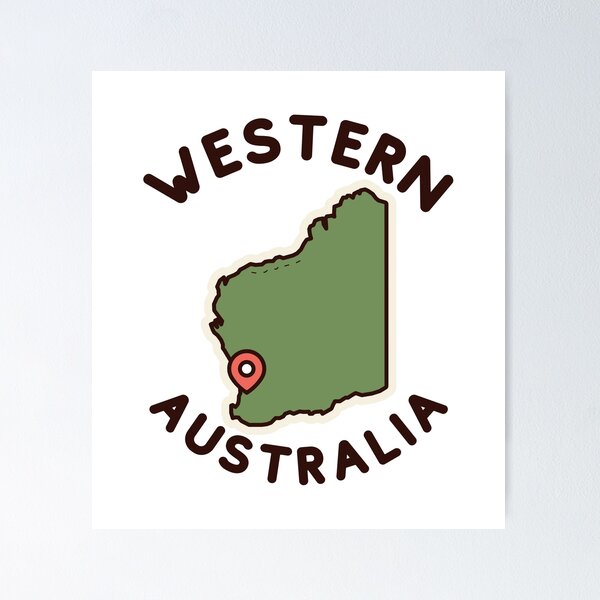 Item preview, Western Australia map designed and sold by Peerless-Prime.