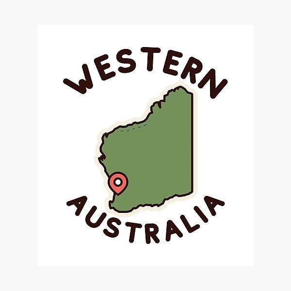 Item preview, Western Australia map designed and sold by Peerless-Prime.