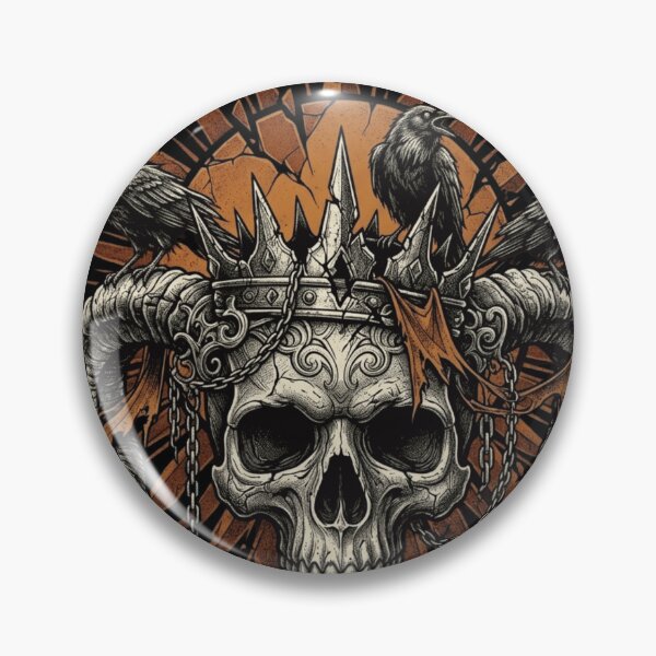 Item preview, Crowned by Chaos Skull – Gothic Crown and Ravens Streetwear Design designed and sold by RajDeals.