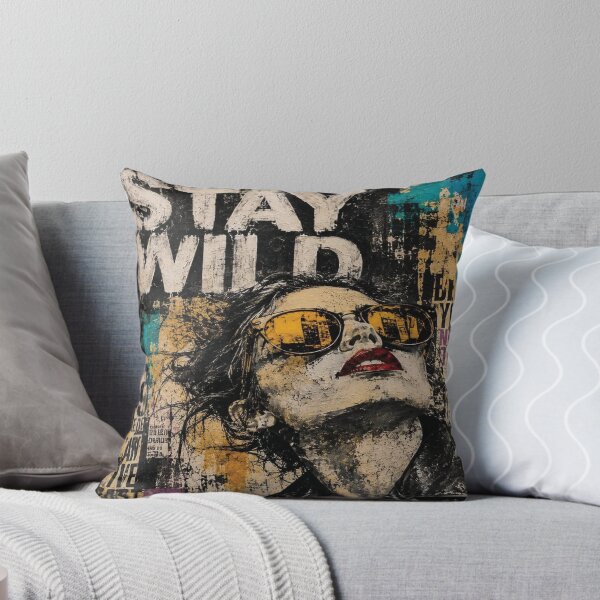 Item preview, Stay Wild Live Fast – Grunge Portrait Streetwear designed and sold by DemanDFashionFactroy.