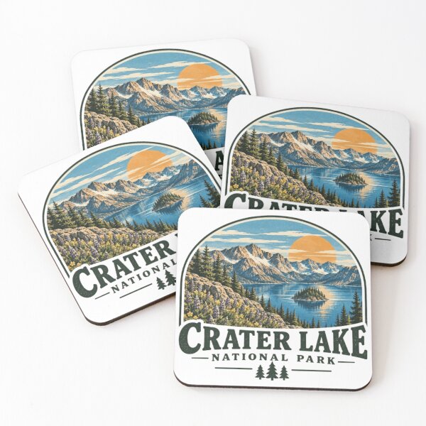 Item preview, Crater Lake National Park, Oregon - Shirts, Sweatshirts, Magnets, Sticker designed and sold by projectbadass.