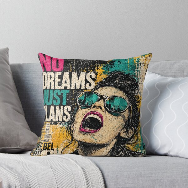 Item preview, No Dreams Just Plans – Punk Pop Art designed and sold by DemanDFashionFactroy.
