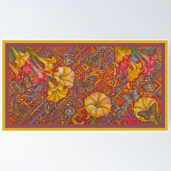 Item preview, Design with Trunpet Flowers designed and sold by Nira Dabush.