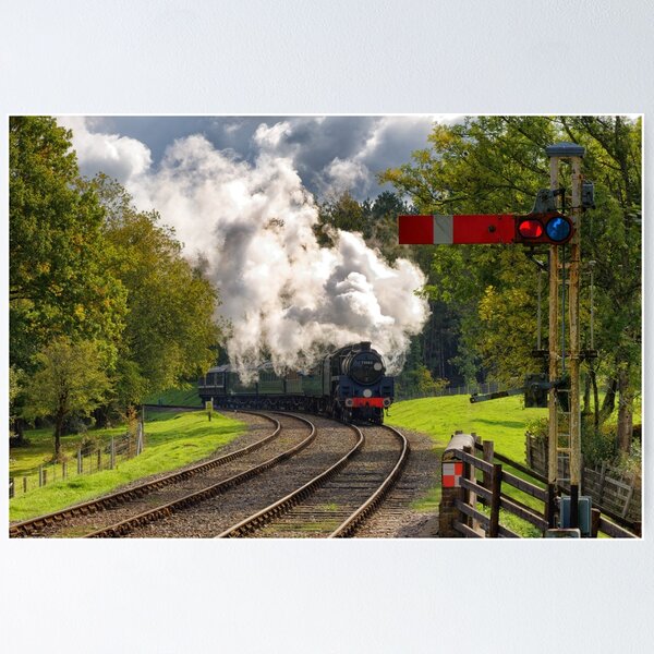 Item preview, No 73082 Camelot under steam approaching Kingscote Station on The Bluebell Railway East Sussex UK designed and sold by John Gilham - Landscape Photography.