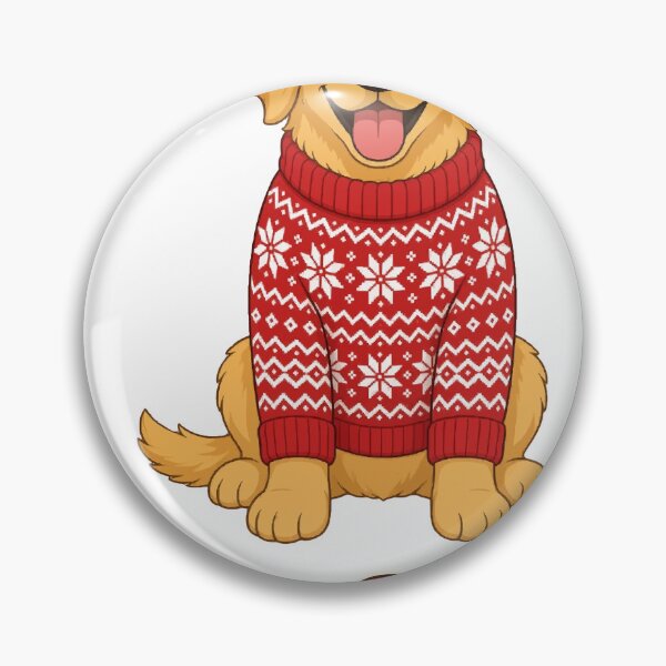 Item preview, Fa La La La Woof Golden Retriever Christmas Sweater designed and sold by Bornprints.