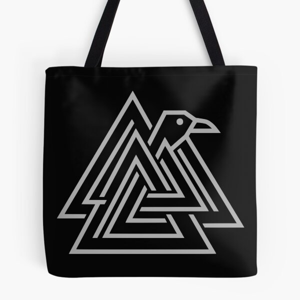 Item preview, Odin’s Raven Valknut – Norse Mythology Geometric Symbol designed and sold by Floter80.
