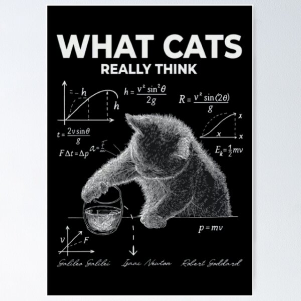 Item preview, What Cats Really Think Physics designed and sold by WATEKE.