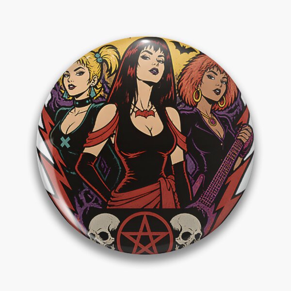Item preview, Hex Girls Gothic Witch Band Illustration with Mystical Vibes designed and sold by Wearce.