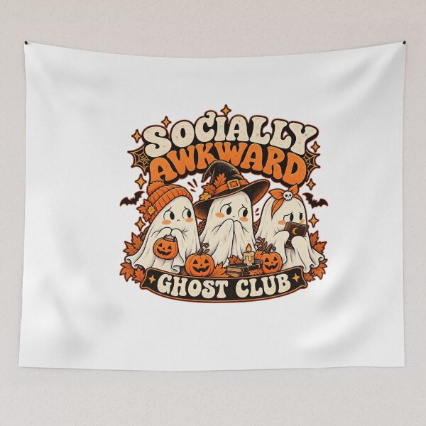 Item preview, Socially Awkward Ghost Club Funny Introvert Halloween designed and sold by Epic Wear Store.