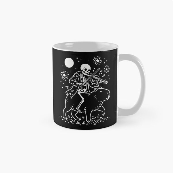 Item preview, Skeleton Playing Violin On Capybara Celestial Starry Night Art designed and sold by Amir Faysal.