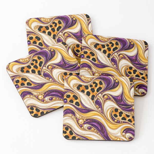 Item preview, Royal Purple – Leopard and Pearl Elegance designed and sold by annenambiro.