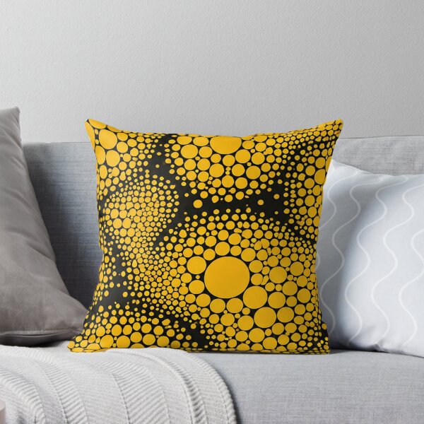 Item preview, Yellow Circles Cluster Abstract Art - Retro Pop Art Dot Pattern designed and sold by artswag.