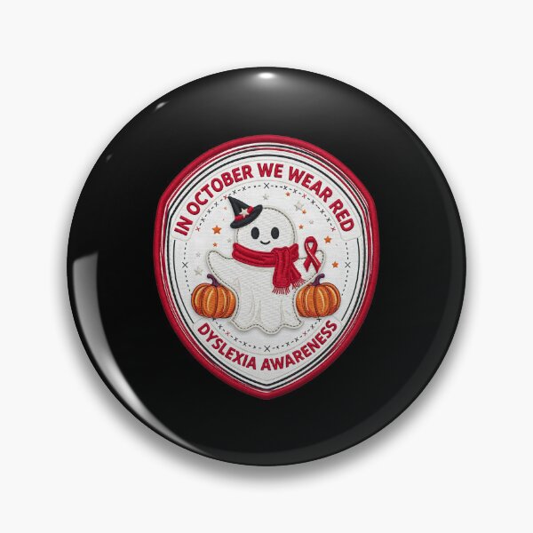Item preview, In October We Wear Red Dyslexia Awareness Halloween designed and sold by Redgiant87x.