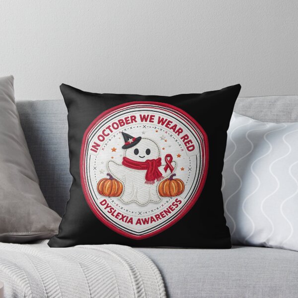 Item preview, In October We Wear Red Dyslexia Awareness Halloween designed and sold by Redgiant87x.