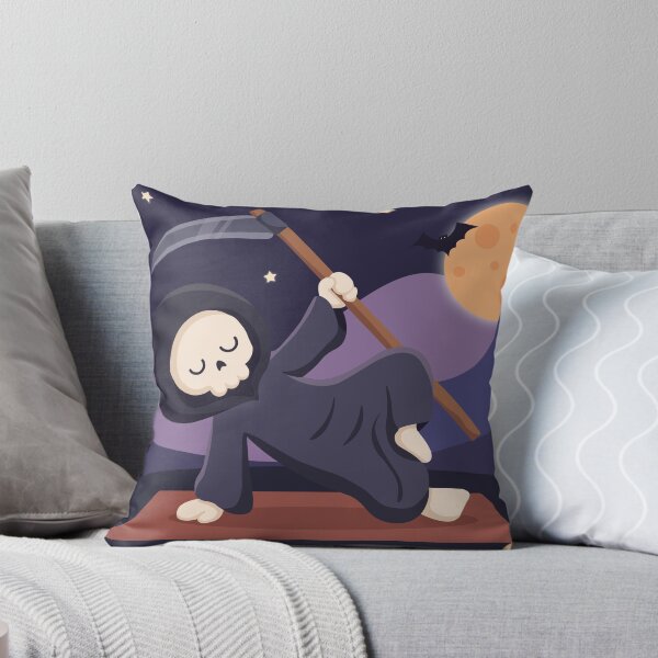 Item preview, Grim Reaper Doing Yoga designed and sold by natalielaf.