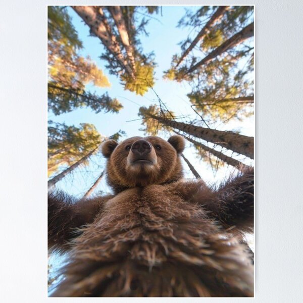 Item preview, Bear Looking Down Forest Canopy designed and sold by WATEKE.