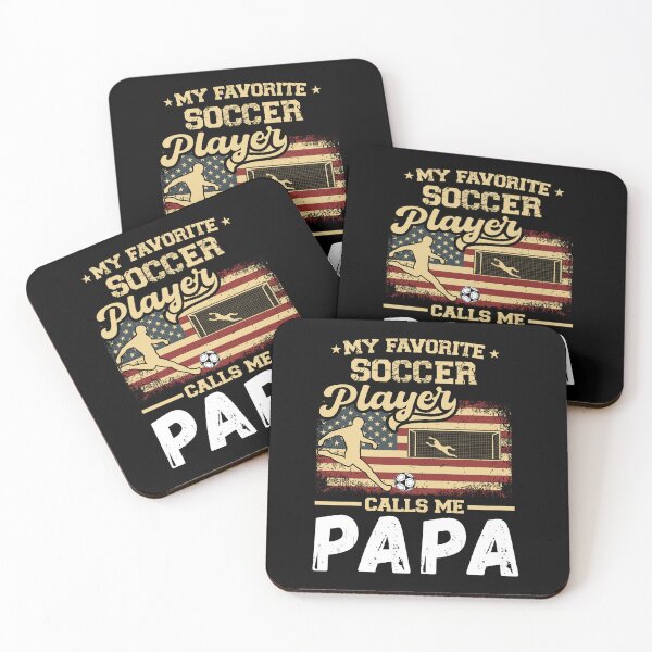 Item preview, My Favorite Soccer Player Calls Me Papa USA Flag designed and sold by MarshallCrews.