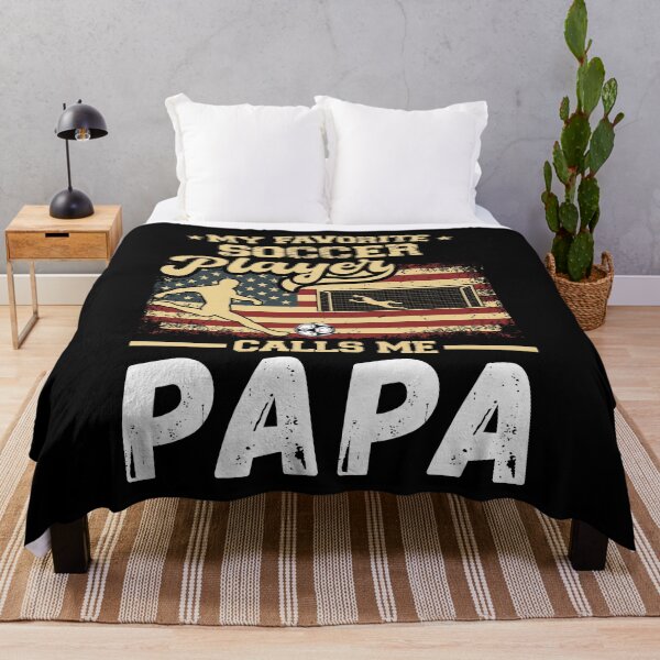 Item preview, My Favorite Soccer Player Calls Me Papa USA Flag designed and sold by MarshallCrews.