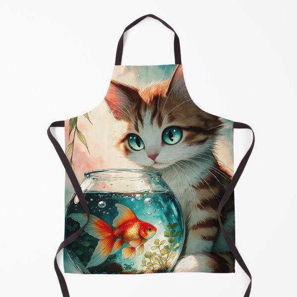 Item preview, Kitty and the Goldfish designed and sold by Charisma Enigma.