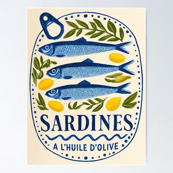 Item preview, Sardine Symphony in Olive Oil designed and sold by Venon28.