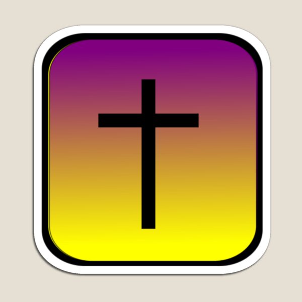 Item preview, Sunset Square Black Cross Logo designed and sold by Abstract65.