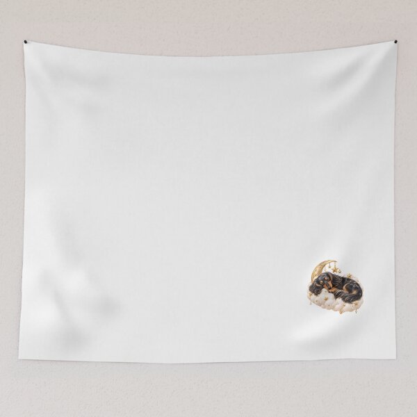 Item preview, Puffy 3D Glossy Silver Dapple Dachshund Sleeping on a Cloud designed and sold by LunaDogStudio.