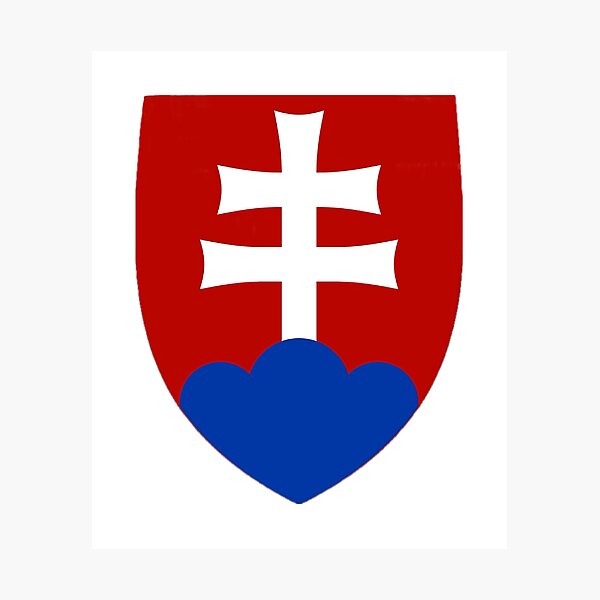 Item preview, Double White Cross On Red Blue Shield designed and sold by Abstract65.