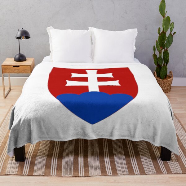 Item preview, Double White Cross On Red Blue Shield designed and sold by Abstract65.