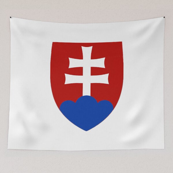 Item preview, Double White Cross On Red Blue Shield designed and sold by Abstract65.