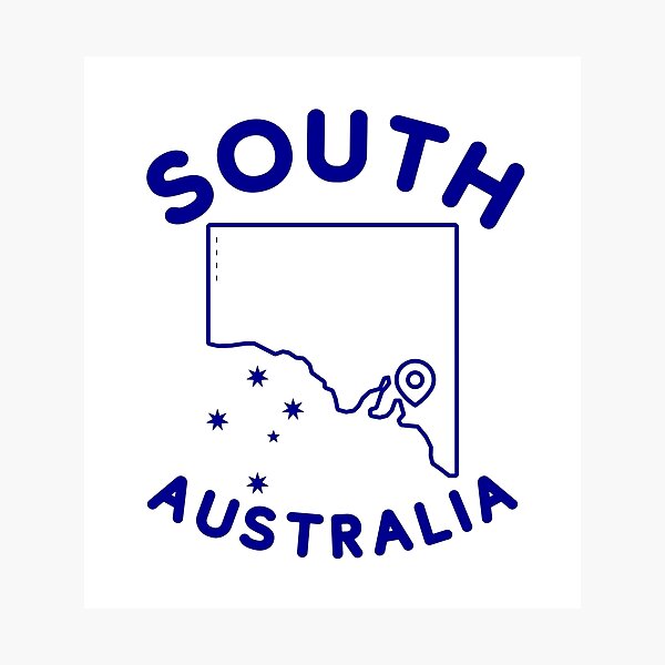 Item preview, South Australia map designed and sold by Peerless-Prime.
