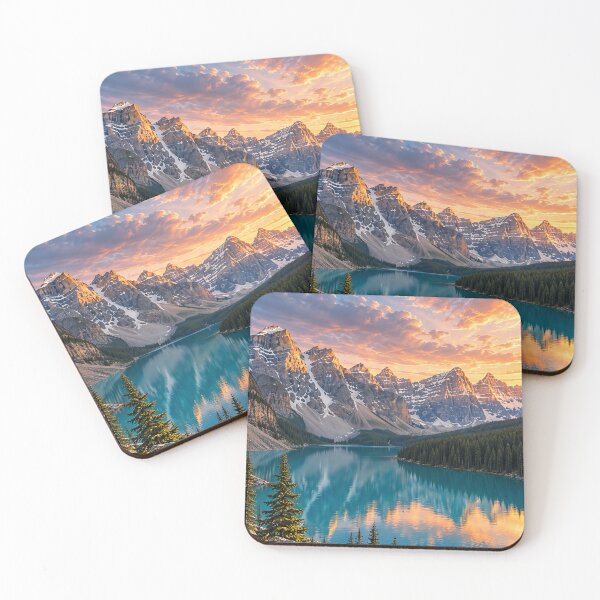 Item preview, Moraine Lake Sunset in the Canadian Rockies designed and sold by Alvren.